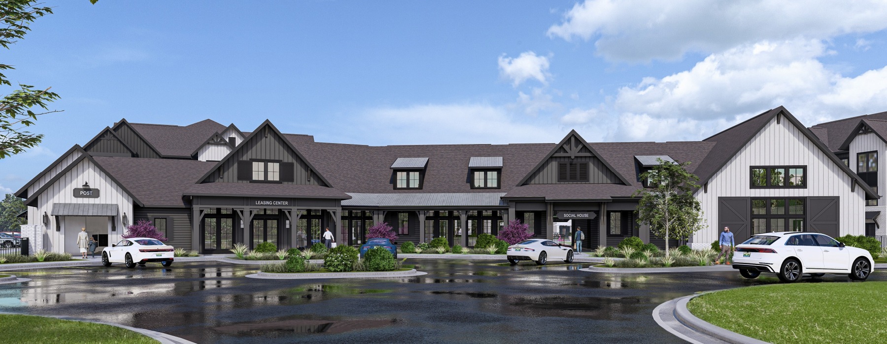 Portier Midtown Clubhouse Exterior in Mobile, AL 